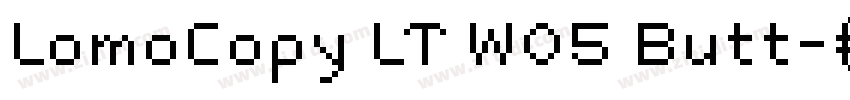 LomoCopy LT W05 Butt字体转换